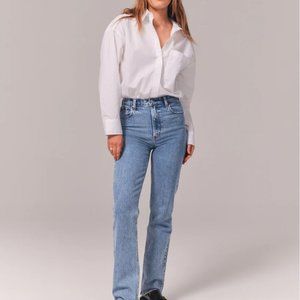 Abercrombie & Fitch Blue Straight Leg Jeans 25/0s